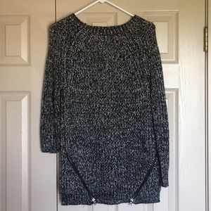 Forever 21 black zipper sweater